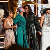 Lady Gaga, Jada Pinkett-Smith, Alicia Keys, Michelle Obama i Jennifer Lopez na pozornici 61. dodjele nagrada Grammy