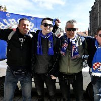 Dinamovi navijači okupljaju se u Plzenu uoči utakmice Viktoria - Dinamo