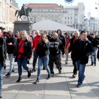 Prvi navijači Viktorije iz Plzena okupljaju se u centru Zagreba uoči utakmice s Dinamom