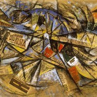 Carlo Carra, Konj i konjanik, 1915.