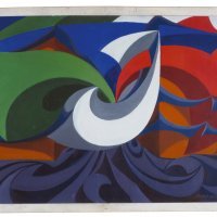 Giacomo Balla, 'Oblici povika 'Živjela Italija'', 1915.