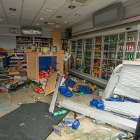 Osijek: Benzinska postaja u koju se autom zabio nogometaš Petar Bočkaj