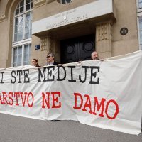 Prosvjed Oteli ste medije, novinarstvo ne damo u organizaciji HND-a