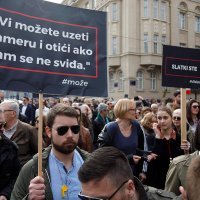 Prosvjed Oteli ste medije, novinarstvo ne damo u organizaciji HND-a