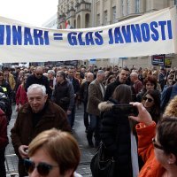 Prosvjed Oteli ste medije, novinarstvo ne damo u organizaciji HND-a