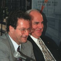 Klaus Kinkel i Helmut Kohl 1997.