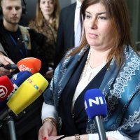 Gabrijela Žalac na konferenciji za medije nakon prometne nesreće