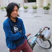 Japanski biciklist iz Hirosime Ryosuke Tomotake u Splitu