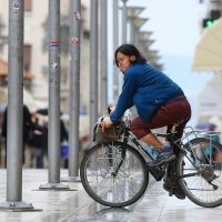 Japanski biciklist iz Hirosime Ryosuke Tomotake u Splitu