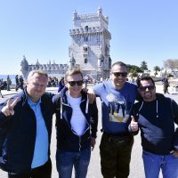 Dinamovi navijači u Lisabonu uoči utakmice protiv Benfice