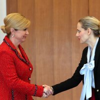 Kolinda Grabar Kitarović i Jelena Veljača