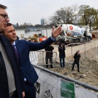 Aleksandar Vučić u obilasku radova u svibnju 2017.