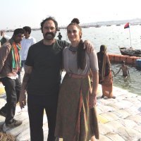 Čombe Hanuman i Ivana Ishwari na Gangesu