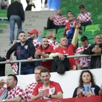 Navijači spremni za kvalifikacijsku utakmicu između Mađarske i Hrvatske