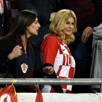 Predsjednica Kolinda Grabar Kitarović prati utakmicu Mađarska - Hrvatska