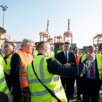 Andrej Plenković u obilasku željezničkog kontejnerskog terminala Brajdica