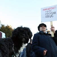 Prosvjed protiv Bandićevog počasnog doktorata