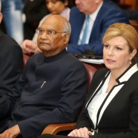 Kolinda Grabar Kitarović i Ram Nath Kovind na Hrvatsko-indijskom poslovnom forumu