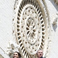 Kraljica Rania u društvu kralja Abdulaha II. i Angele Merkel