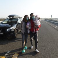 Obitelj Rončević u zračnoj luci Franjo Tuđman