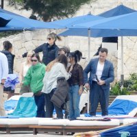 Salma Hayek i Ryan Reynolds na snimanju filma u Rovinju