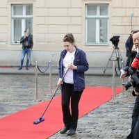 Pripreme uoči ceremonije službenog dočeka kineskog premijera Lija Keqianga ispred Banskih dvora