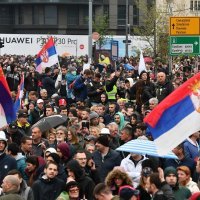 Beograd: Ispred Narodne skupštine započeo prosvjed "Svi kao jedan - 1 od 5 milijuna"