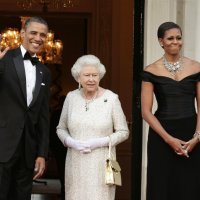 Barack i Michelle Obama, kraljica Elizabeta II