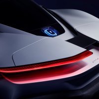 Automobili Pininfarina Battista, bijeli model stražnji dio