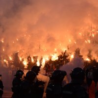 Atmosfera na derbiju Crvena zvezda - Partizan