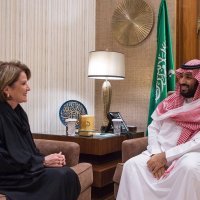 Marillyn Hewson sa saudijskim prijestolonasljednikom Muhamedom bin Salmanom
