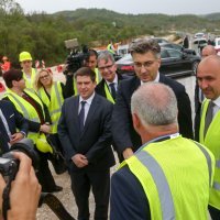 Andrej Plenković u obilasku Istarskog ipsilona