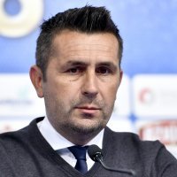 Nenad Bjelica i Mirko Barišić na presici povodom produženja ugovora trenera i GNK Dinama