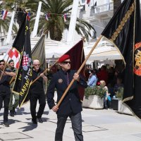 Svečani mimohod pripadnika Hrvatske vojske i hrvatskih branitelja