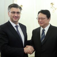 Andrej Plenković i Hu Wemning