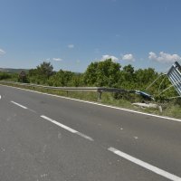 Mjesto prometne nesreće Darka Kovačevića Daruvarca u blizini Benkovca