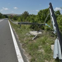 Mjesto prometne nesreće Darka Kovačevića Daruvarca u blizini Benkovca