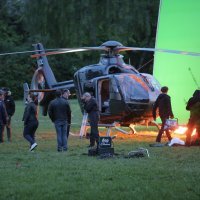 Snimanje filma The Hitman's Wife's Bodyguard na igralištu iza muzeja Mimara