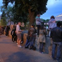 Snimanje filma The Hitman's Wife's Bodyguard na igralištu iza muzeja Mimara