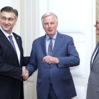 Andrej Plenković sastao se s glavnim pregovaračem EU za Brexit Michelom Barnierom
