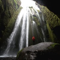 Gljúfrabúi Waterfall