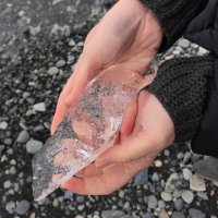 Komad leda s dijamantne plaže
