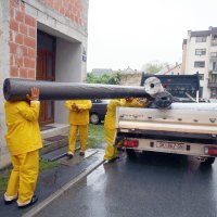 Pripreme za vodeni val u Hrvatskoj Kostajnici