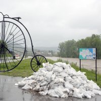 Pripreme za vodeni val u Hrvatskoj Kostajnici