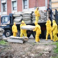 Pripreme za vodeni val u Hrvatskoj Kostajnici