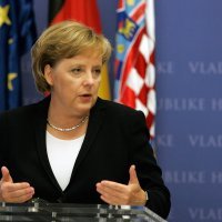 Angela Merkel i Ivo Sanader u Zagrebu 2007.