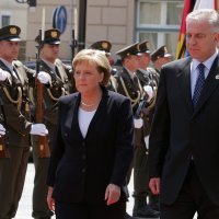 Angela Merkel i Ivo Sanader u Zagrebu 2007.