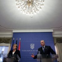 Angela Merkel i Ivo Sanader u Zagrebu 2007.