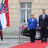 Angela Merkel u Banskim dvorima se susrela s premijerom Andrejom Plenkovićem