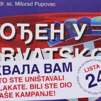 Šibenik: Kandidati SDSS-a zahvalili i onima koji su uništavali plakate